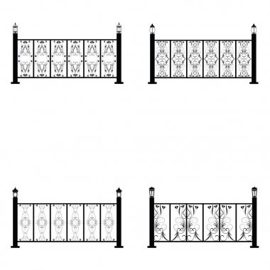 Çit vector Icons set