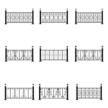 Çit vector Icons set