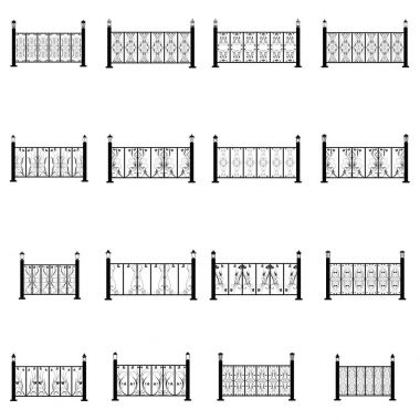 Çit vector Icons set