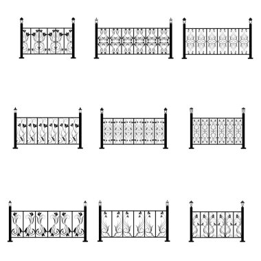 Çit vector Icons set