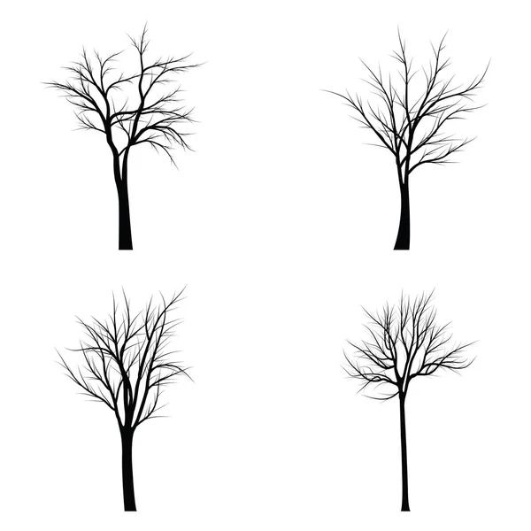Деревья с мертвыми ветвями — стоковый вектор