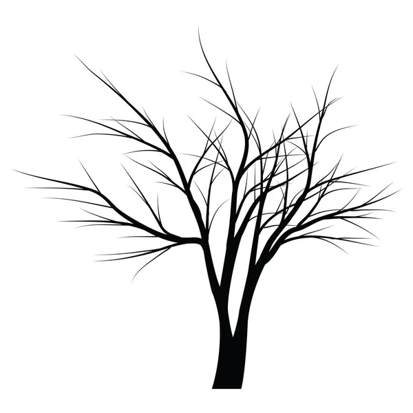 Arbres aux branches mortes — Image vectorielle