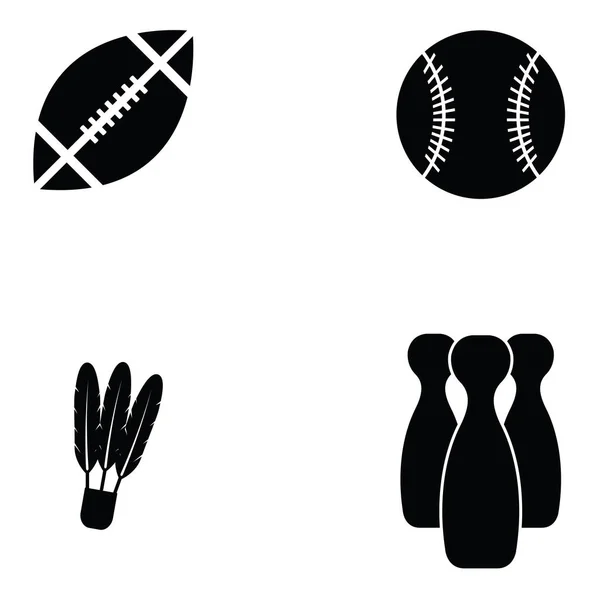 Il set di icone sportive — Vettoriale Stock