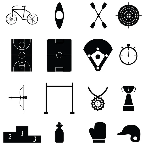 Spor Icon set — Stok Vektör