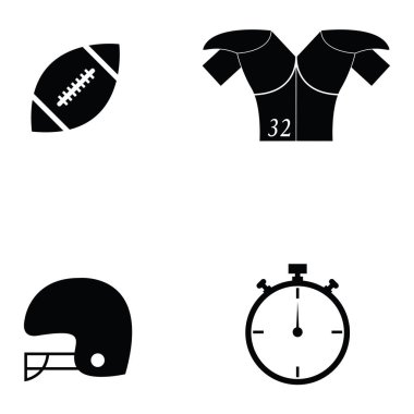 Amerikan futbolu Icon set