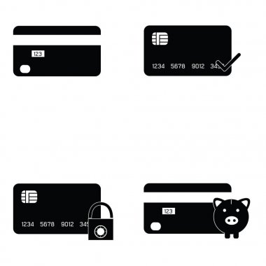 Kredi kartı Icon set