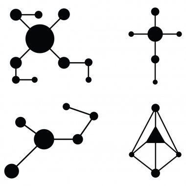 vektör molekül Icon set