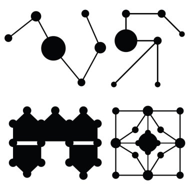 vektör molekül Icon set