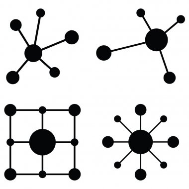 vektör molekül Icon set