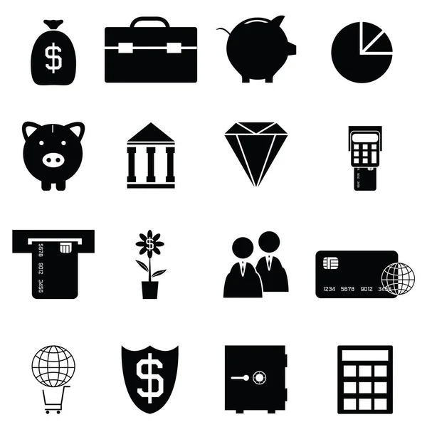 El conjunto de iconos bancarios — Vector de stock