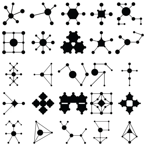 vektör molekül Icon set