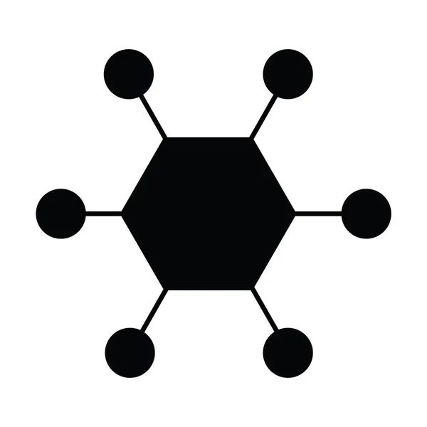 Il vettore set icona della molecola — Vettoriale Stock