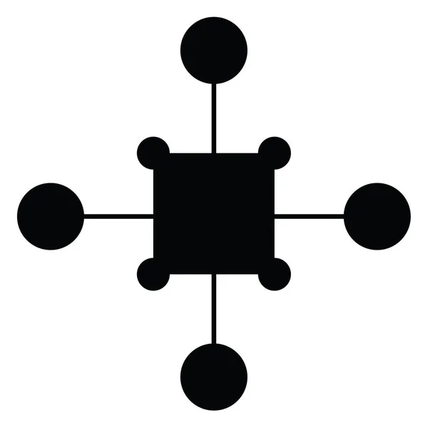 Das Molekül Icon Set Vektor — Stockvektor