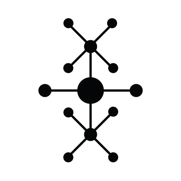 分子アイコンのベクトルを設定 — ストックベクタ