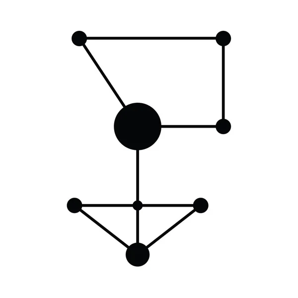 分子アイコンのベクトルを設定 — ストックベクタ