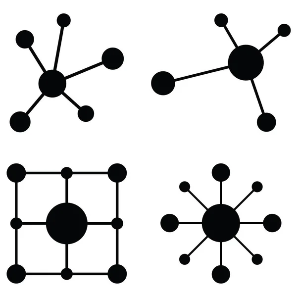 O vetor de conjunto de ícones de moléculas —  Vetores de Stock