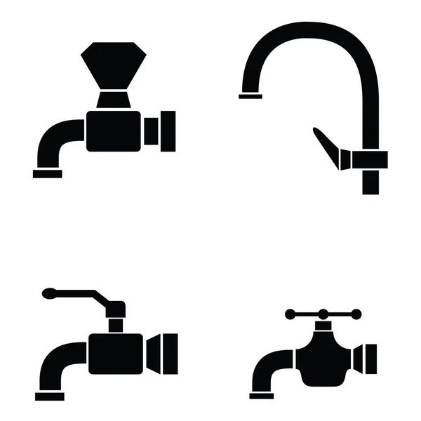 De pictogrammenset kraan — Stockvector