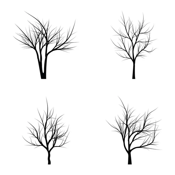 Bäume mit abgestorbenen Ästen — Stockvektor