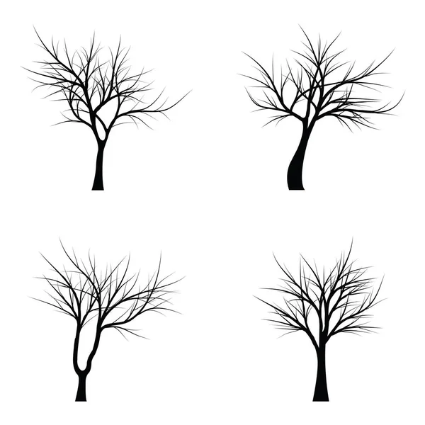 Bomen met dode takken — Stockvector