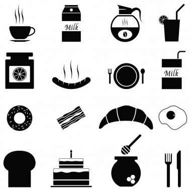 Kahvaltı Icons set