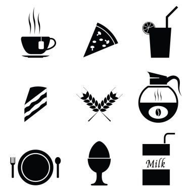 Kahvaltı Icons set