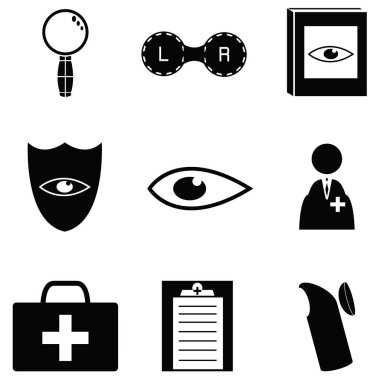 Göz doktoru Icon set
