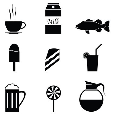Gıda simge seti