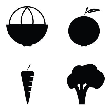 meyve ve sebze Icon set