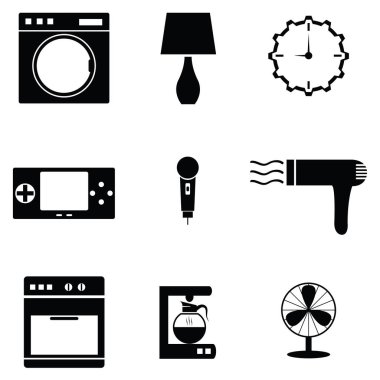 ev aletleri Icons set