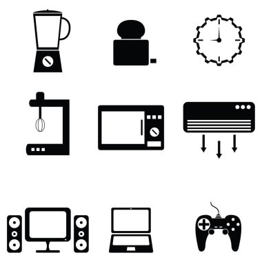 ev aletleri Icons set