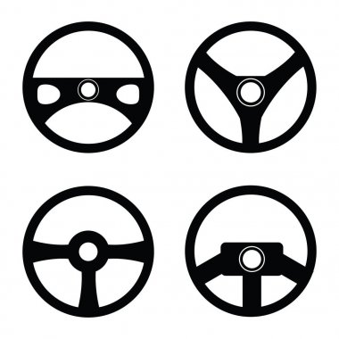 direksiyon simidi Icon set