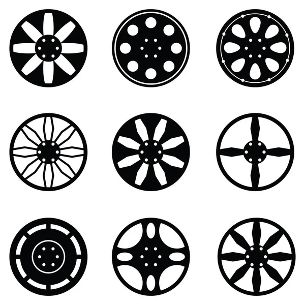 araba tekerlek Icon set