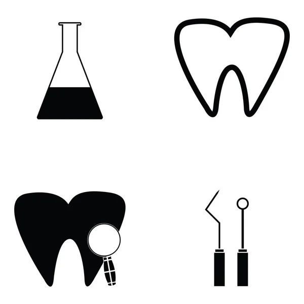 O conjunto de ícones dentários —  Vetores de Stock