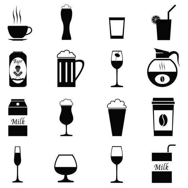 El conjunto de iconos de Bebida — Vector de stock