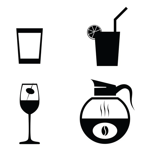 O conjunto de ícones Drink — Vetor de Stock
