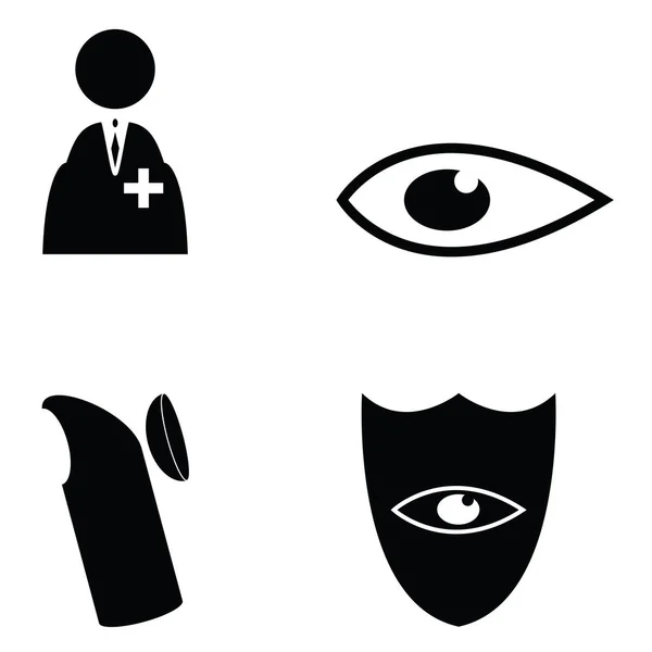 Conjunto de ícone médico ocular —  Vetores de Stock