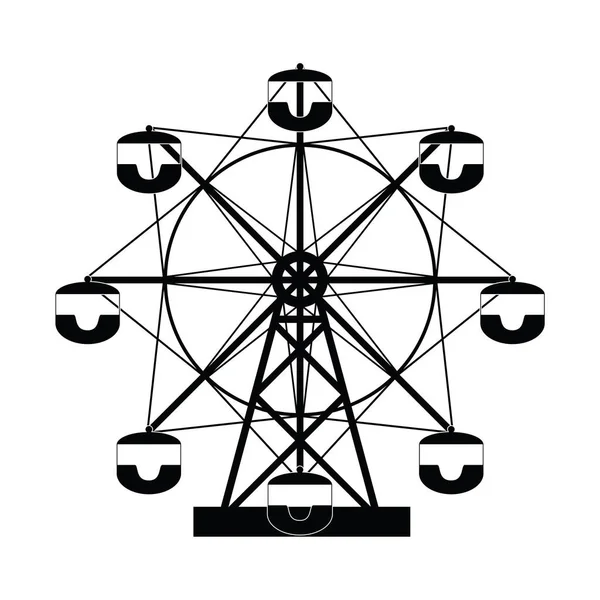 O ícone da roda gigante — Vetor de Stock