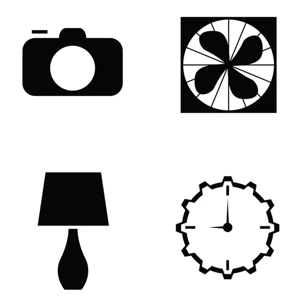 Бытовая техника Icons Set — стоковый вектор