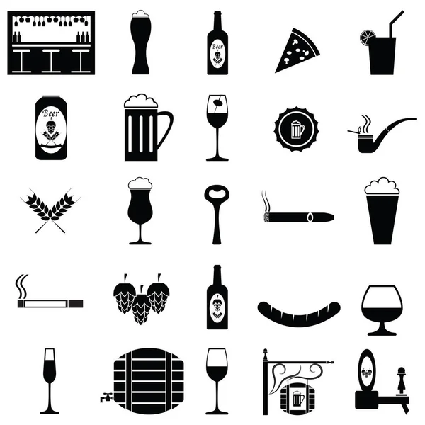 El conjunto de iconos del pub — Archivo Imágenes Vectoriales