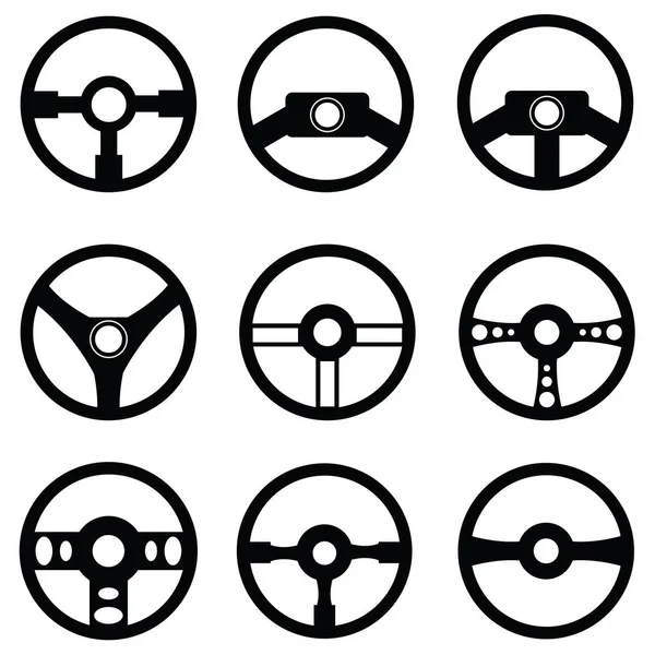 direksiyon simidi Icon set