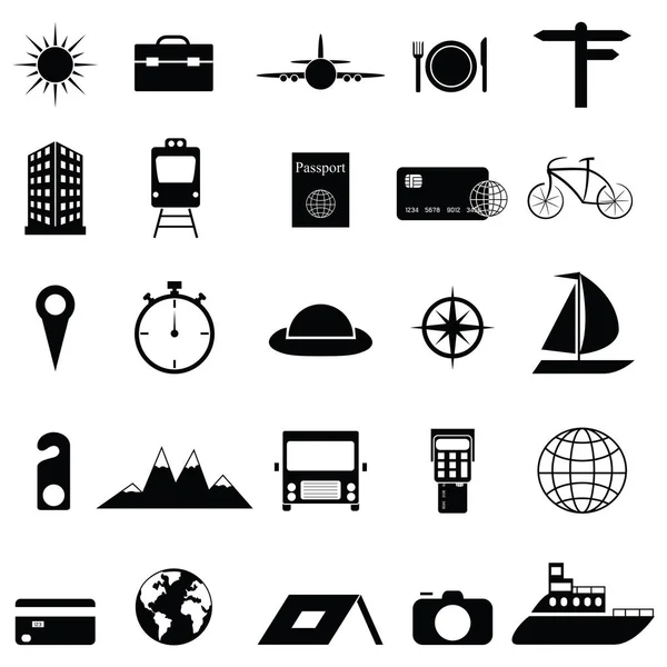 Seyahat etmek simge seti