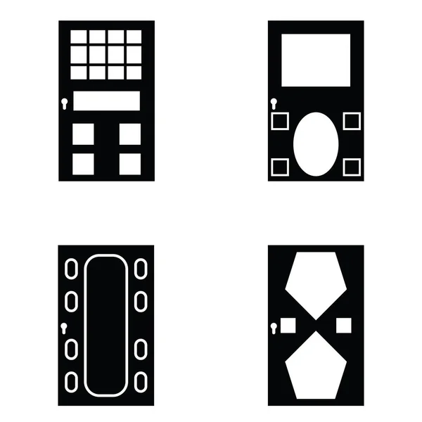 El conjunto de iconos Puerta — Vector de stock