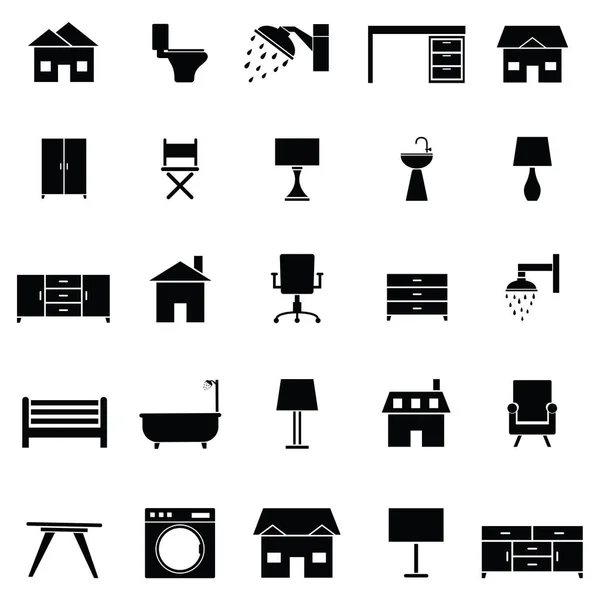 El conjunto de iconos de casa — Vector de stock