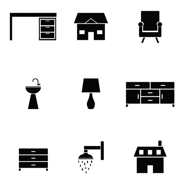 El conjunto de iconos de casa — Vector de stock