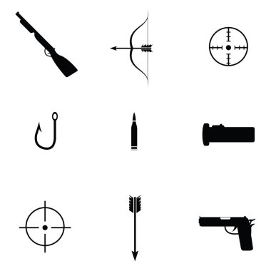 avcılık Icon set