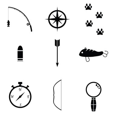 avcılık Icon set