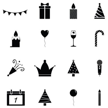 Yeni yıl Icon Set