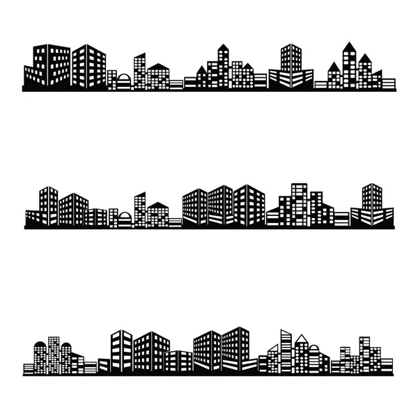 Le jeu d'icônes du bâtiment — Image vectorielle