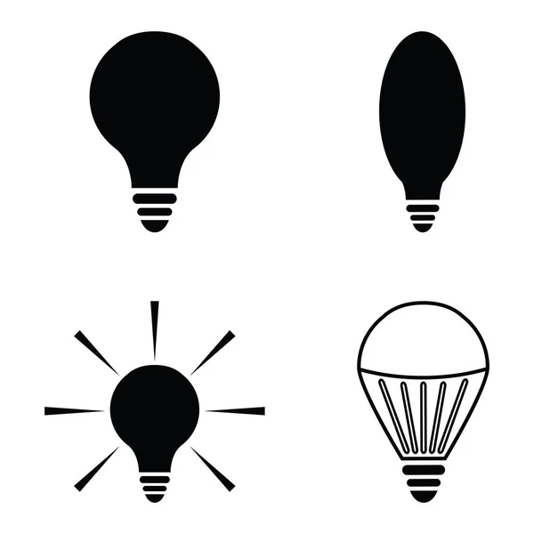 O conjunto de ícone de luz — Vetor de Stock