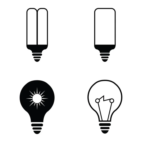 El conjunto de iconos de luz — Vector de stock